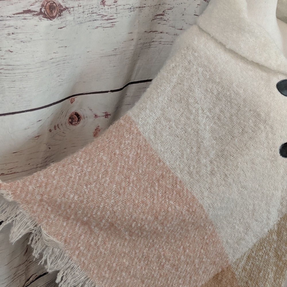 ❤️Mixit Toggle Poncho Cape Vintage Y2K Soft and Warm - Picture 4 of 4